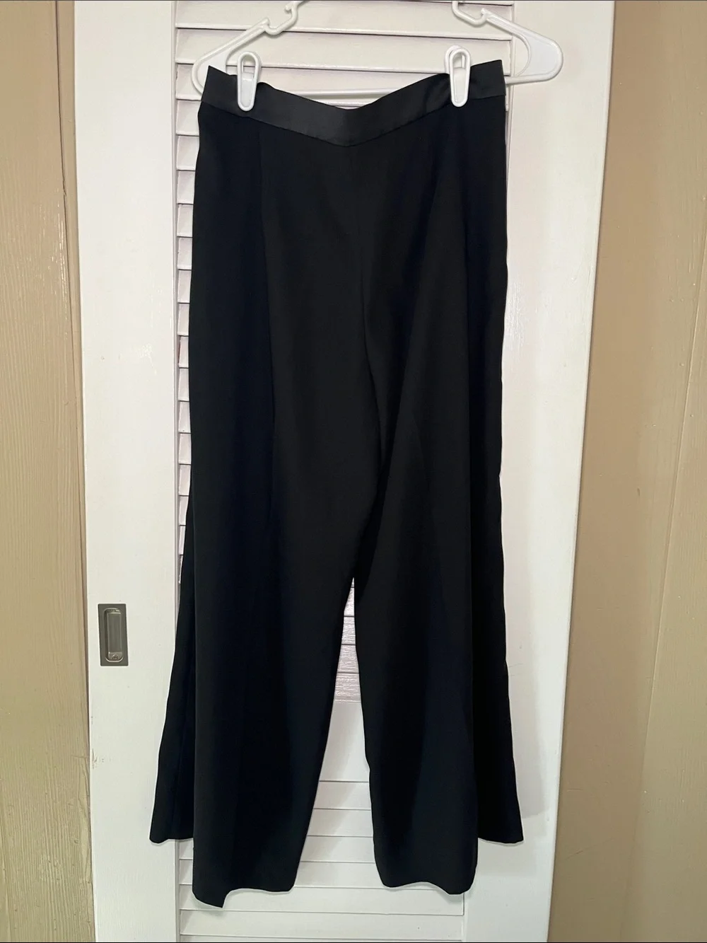 Banana Republic Black Wide Leg Dress Slacks